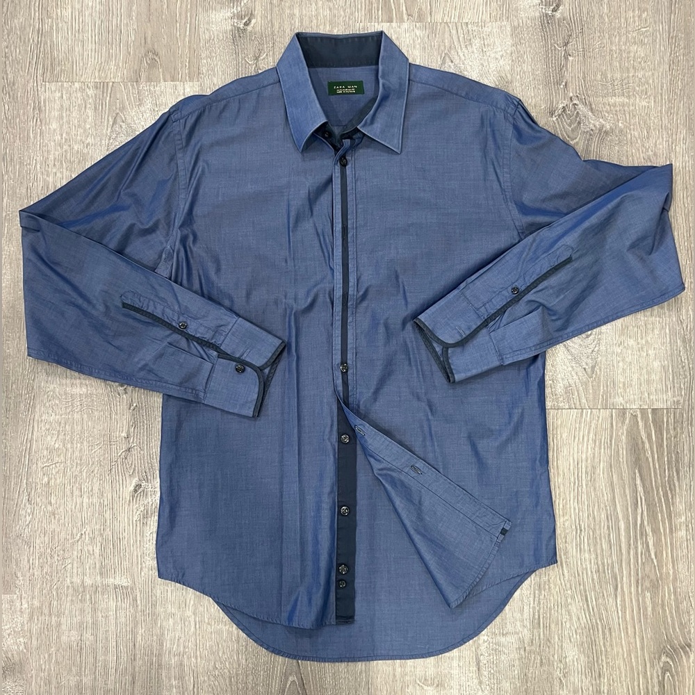 Zara Men, button down dress shirt size XL
